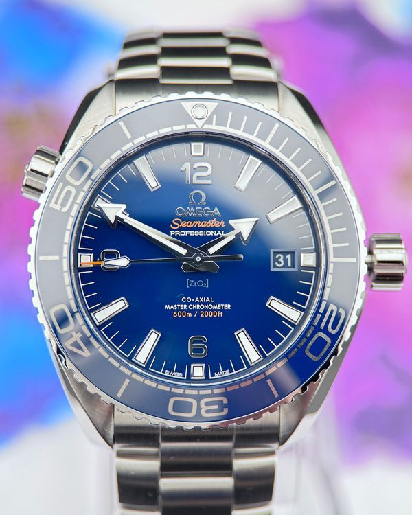 2024 Omega Seamaster Planet Ocean 600M 43.5MM Blue Dial Steel Bracelet (215.30.44.21.03.001)