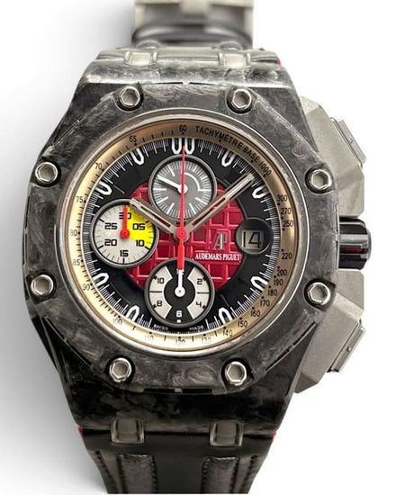 2010 Audemars Piguet Royal Oak Offshore Grand Prix L.E. 44MM Red Dial Leather Strap (26290IO.OO.A001VE.01)