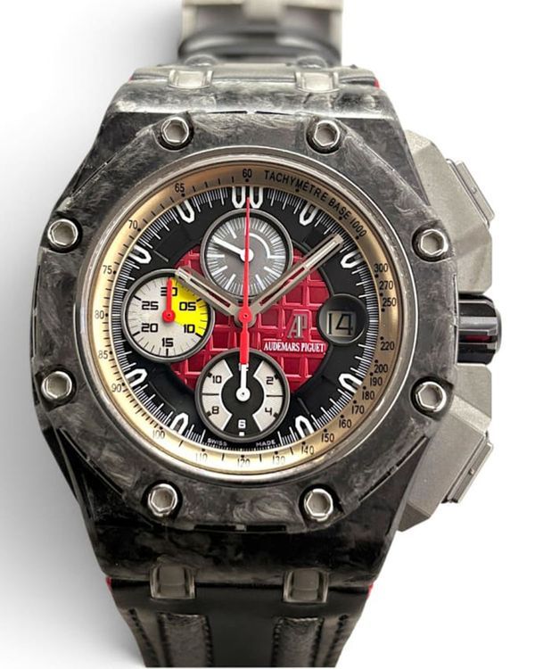 2010 Audemars Piguet Royal Oak Offshore Grand Prix L.E. 44MM Red Dial Leather Strap (26290IO.OO.A001VE.01)