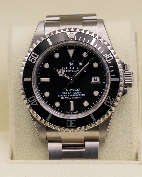 2007 Rolex Sea-Dweller 4000 40MM Black Dial Oyster Bracelet (16600)