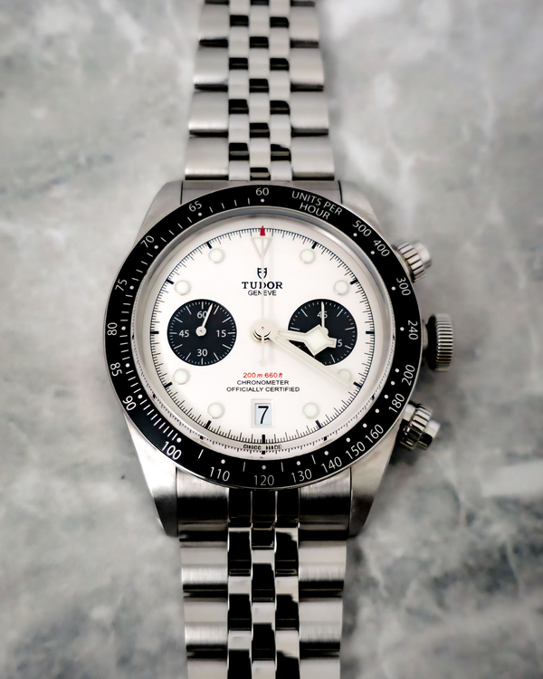 No Reserve - 2025 Tudor Black Bay Chrono "Panda" 41MM White Dial Steel Bracelet (79360N)
