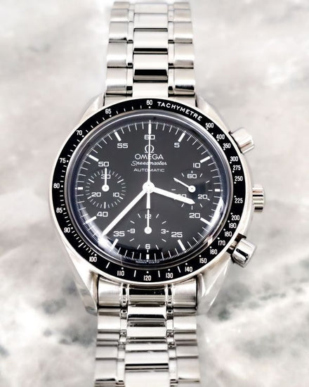 No Reserve - 2012 Omega Speedmaster Reduced 39MM Black Dial Steel Bracelet (3510.50.00)