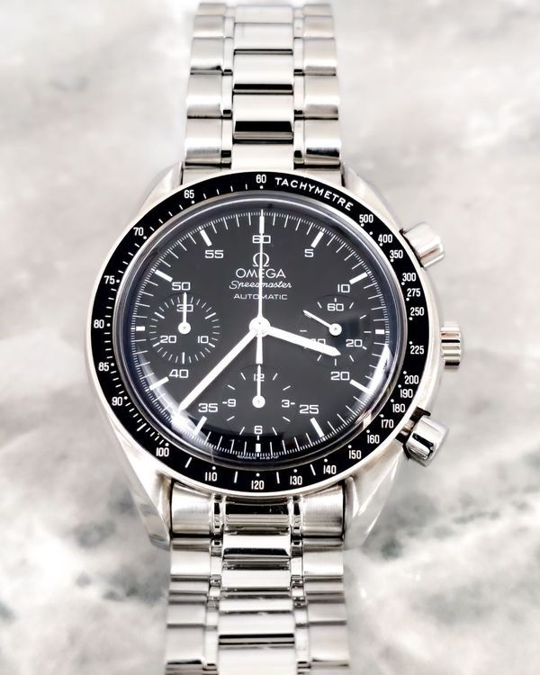 No Reserve - 2012 Omega Speedmaster Reduced 39MM Black Dial Steel Bracelet (3510.50.00)
