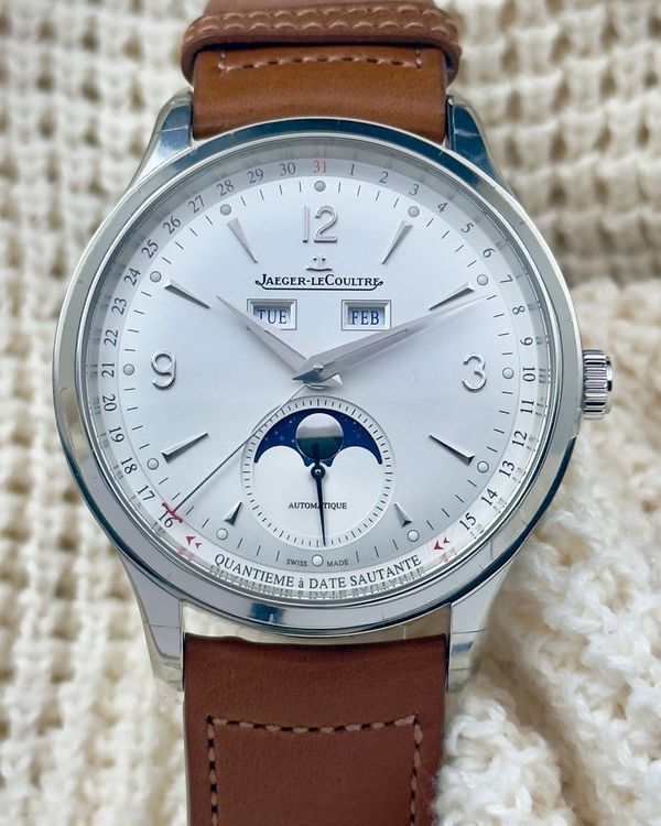 2021 Jaeger-LeCoultre Master Calendar 40MM Silver Dial Leather Strap (Q4148420)