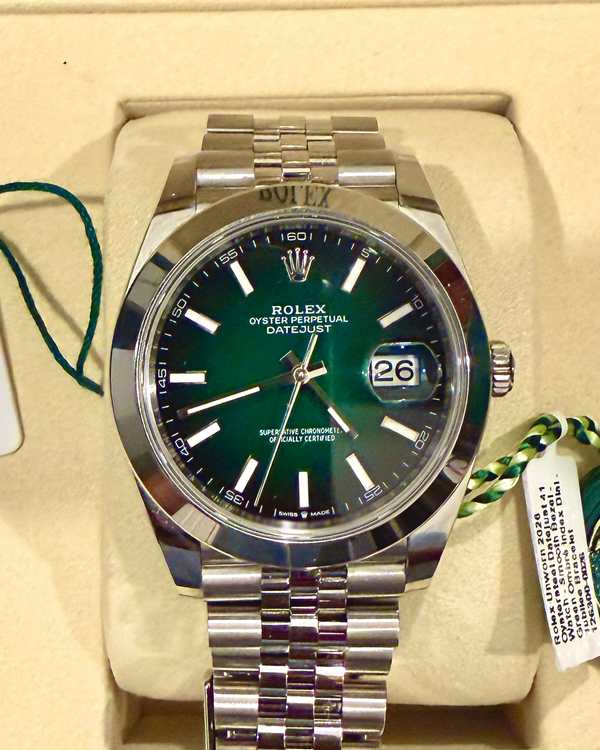 No Reserve - 2026 Rolex Datejust 41MM Green "Ombré" Dial Jubilee Bracelet (126300)
