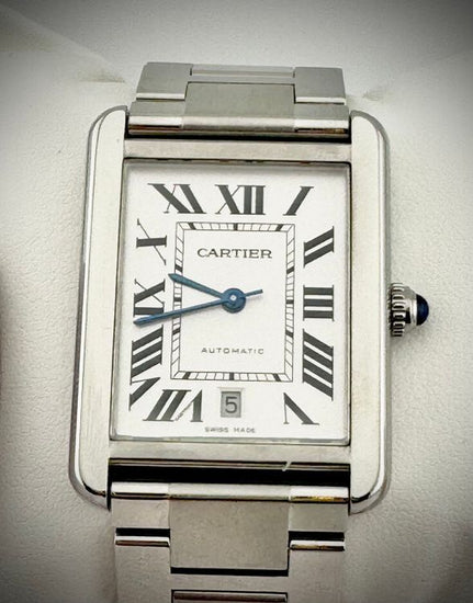 2016 Cartier Tank Solo XL 31MM Silver Dial Steel Bracelet (W5200028)