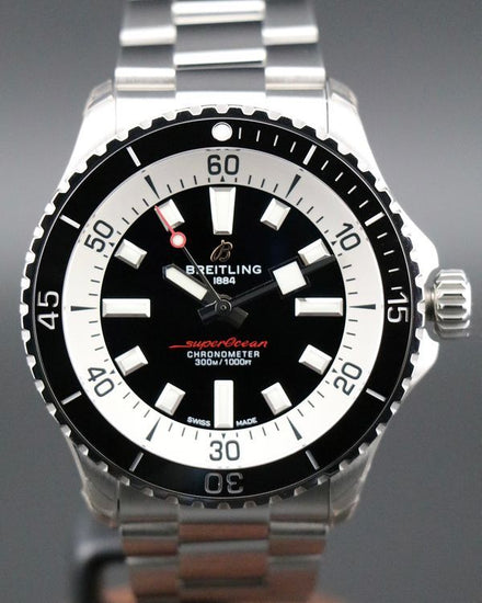 2026 Breitling Superocean 42MM Black Dial Steel Bracelet (A17375211B1A1)