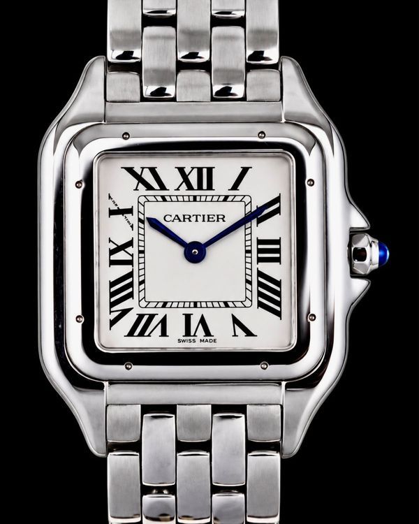 No Reserve - 2022 Cartier Panthère De Cartier 42MM Quartz White Dial Steel Bracelet (4575)