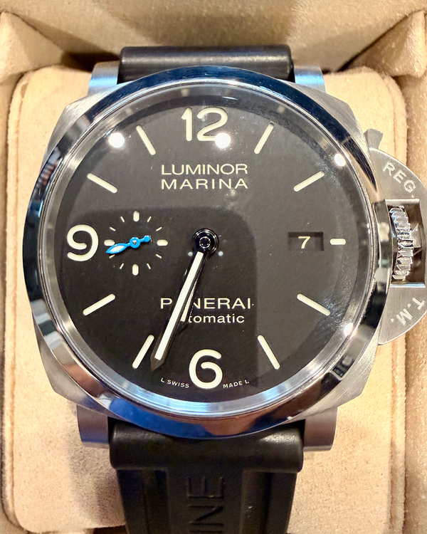 2024 Panerai Luminor Marina 1950 3 Days 44MM Black Dial Rubber Strap (PAM01312)