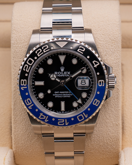 2021 Rolex GMT-Master II "Batman" 40MM Black Dial Oyster Bracelet (126710BLNR)