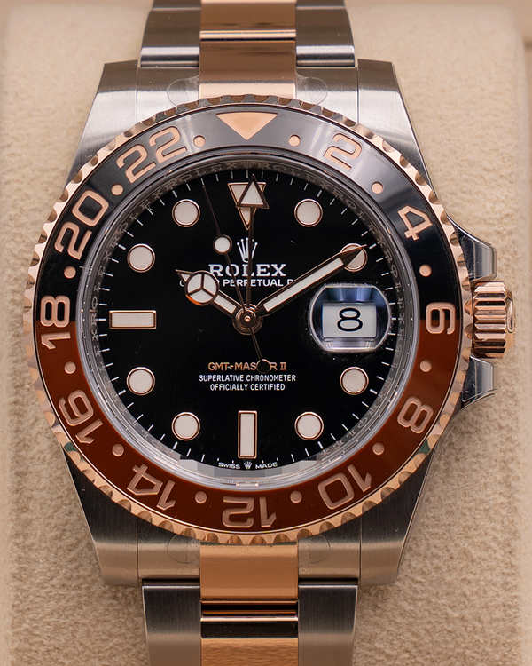 2019 Rolex GMT-Master II "Rootbeer" 40MM Black Dial Two-Tone Oyster Bracelet (126711CHNR)