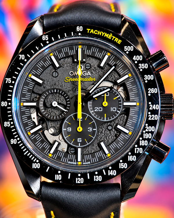 No Reserve - 2023 Omega Speedmaster Dark Side of the Moon "Apollo 8" 44.25MM Black Dial Leather Strap (310.92.44.30.01.001)