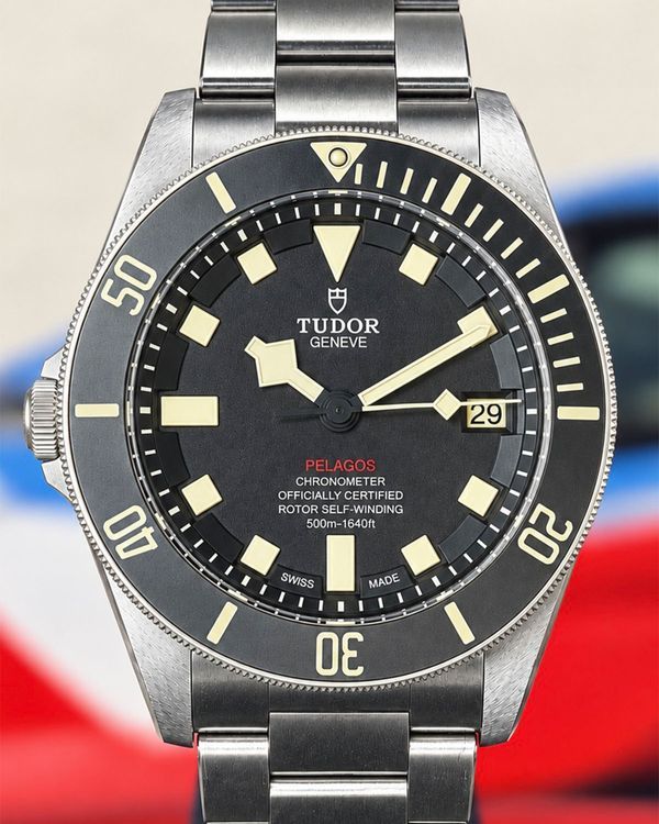 No Reserve - 2025 Tudor Pelagos LHD 42MM Black Dial Titanium Bracelet (25610TNL)