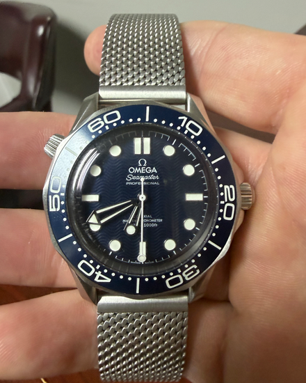 2026 Omega Seamaster Diver 300M "James Bond 60th Anniversary" 42MM Blue Dial Steel Bracelet (210.30.42.20.03.002)