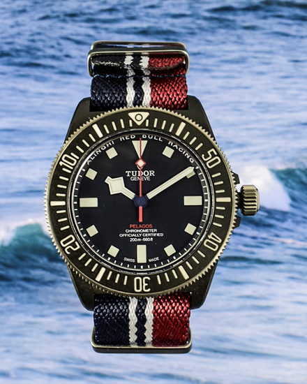 2025 Tudor Pelagos FXD Alinghi "Red Bull Racing" 42MM Blue Dial Textile Strap (25707KN)