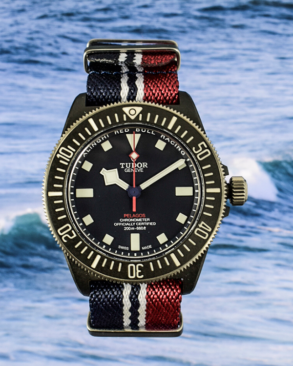 2025 Tudor Pelagos FXD Alinghi Red Bull Racing 42MM Blue Dial Textile Strap (25707KN)