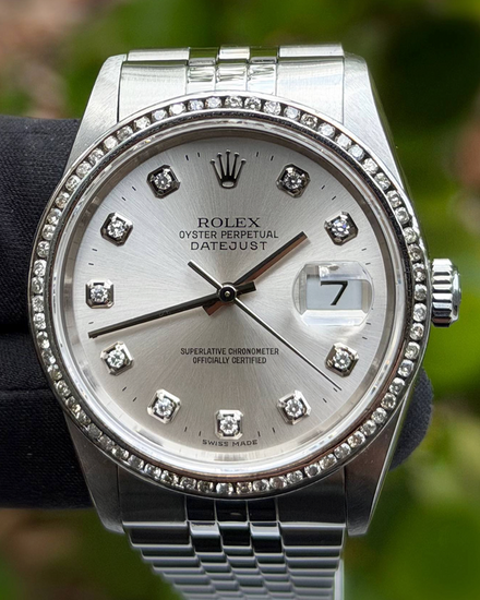 2005 Rolex Datejust 36MM Silver "Jubilee" Dial Jubilee Bracelet (16234)