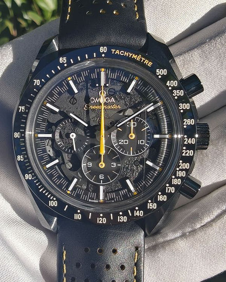 2025 Omega Speedmaster Dark Side of the Moon "Apollo 8" 44.25MM Black Dial Leather Strap (311.92.44.30.01.001)
