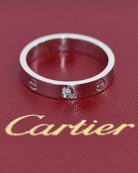 Cartier Diamond White Gold Love Ring Size 59/9 (Cartier Love Ring)