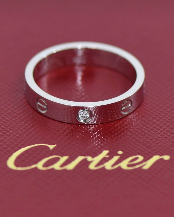 Cartier Diamond White Gold Love Ring Size 59/9 (Cartier Love Ring)