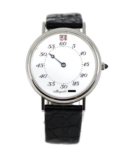 Breguet Classique Jump Hour L.E. 36MM White Dial Leather Strap (3420)
