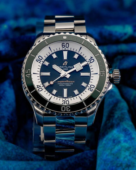 2026 Breitling Superocean 44MM Green Dial Steel Bracelet (A17376A31L1A1)