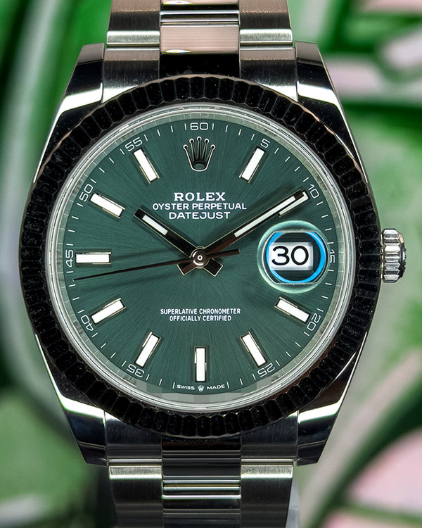 2026 Rolex Datejust 41MM Green Dial Oyster Bracelet (126334)