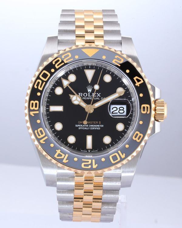 No Reserve - 2026 Rolex GMT-Master II "Bumblebee" 40MM Black Dial Two-Tone Jubilee Bracelet (126713GRNR)