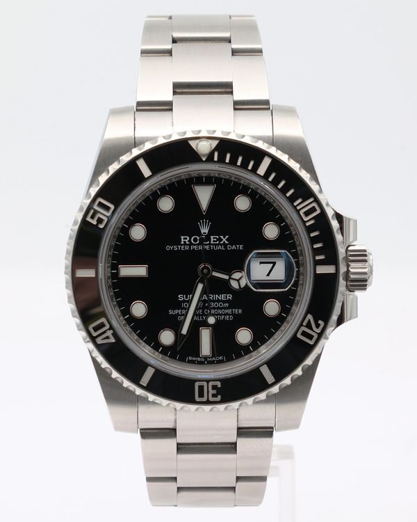 No Reserve - 2019 Rolex Submariner Date 40MM Black Dial Oyster Bracelet (116610LN)