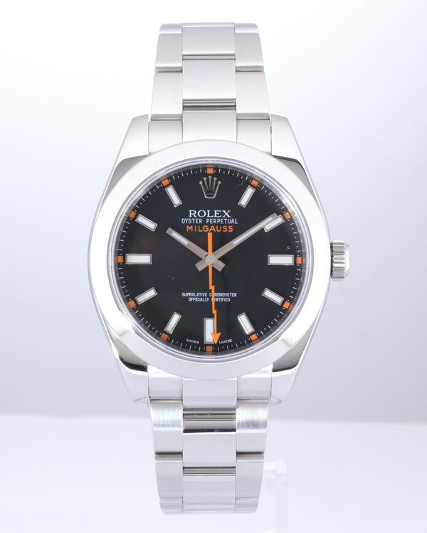 Rolex Milgauss 40MM Black Dial Oyster Bracelet ( (116400)