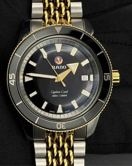 No Reserve - 2021 Rado Captain Cook "HyperChrome" 42MM Grey Dial Steel Bracelet (R32105158)
