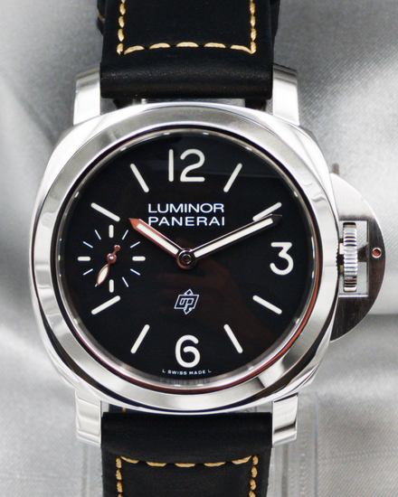 2022 Panerai Luminor Base Logo 44MM Black Dial Leather Strap (PAM01084)