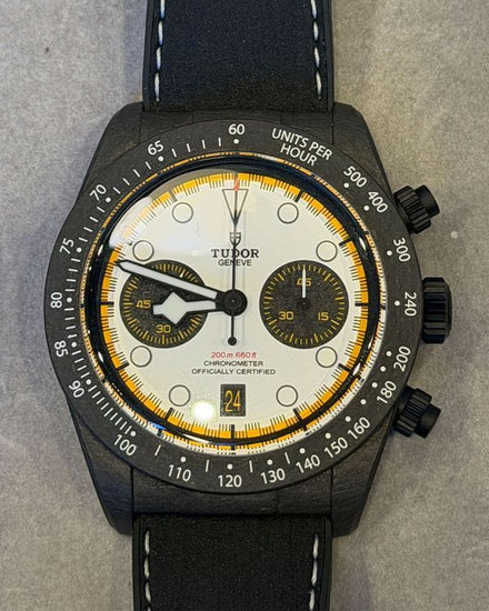 2026 Tudor Black Bay Chrono "Carbon 26" L.E. 42MM White Dial Rubber Strap (M79377KN)