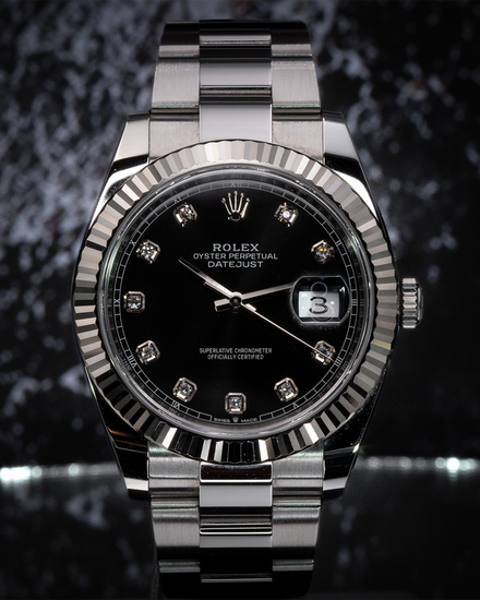 2019 Rolex Datejust 41MM Black Dial Oyster Bracelet (126334)