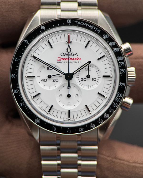 2024 Omega Speedmaster Professional Moonwatch 42MM White Dial Steel Bracelet (310.30.42.50.04.001)