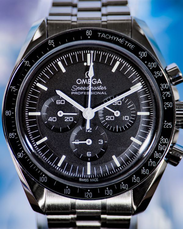 2022 Omega Speedmaster Professional Moonwatch 42MM Black Dial Steel Bracelet (310.30.42.50.01.001)