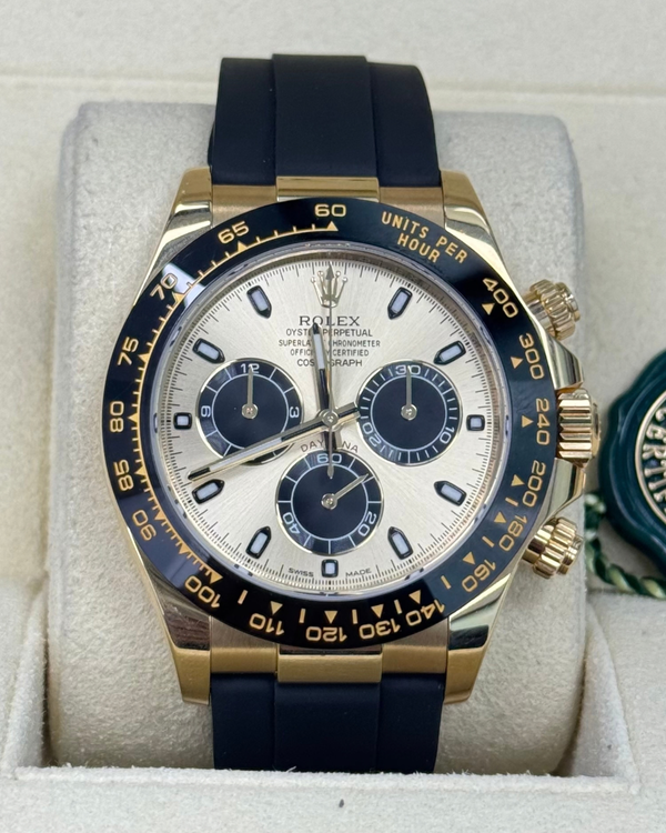 2017 Rolex Cosmograph Daytona "Pikachu" 40MM Champagne Dial Rubber Strap (116518LN)