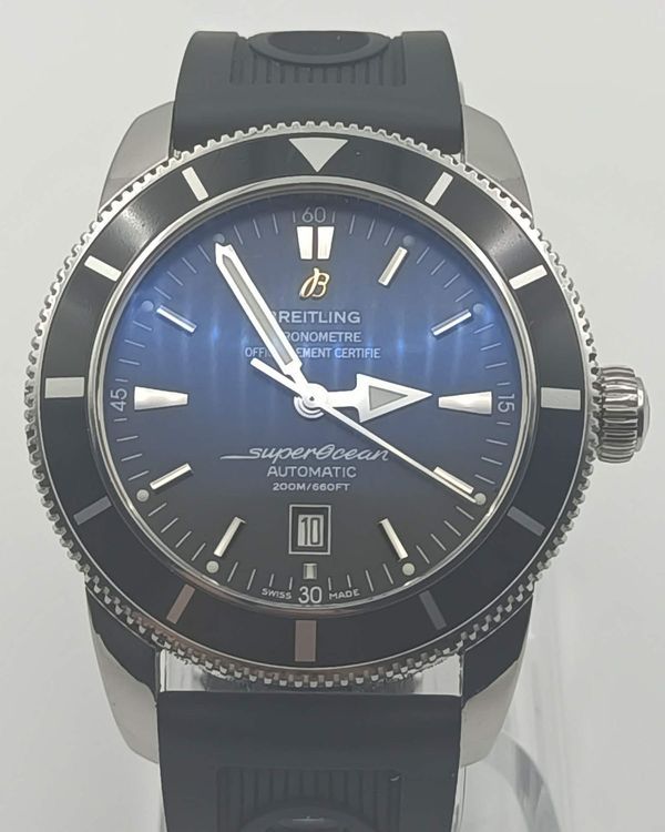 Breitling Superocean Heritage 46MM Black Dial Rubber Strap (A17320)