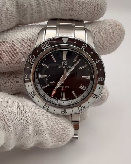 2025 Grand Seiko Spring Drive 44MM Black Dial Steel Bracelet (SBGE277)