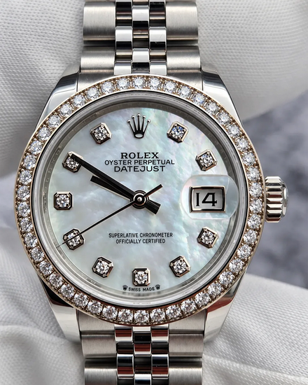 2023 Rolex Lady-Datejust 28MM Mother of Pearl Dial Jubilee Bracelet (279384RBR)