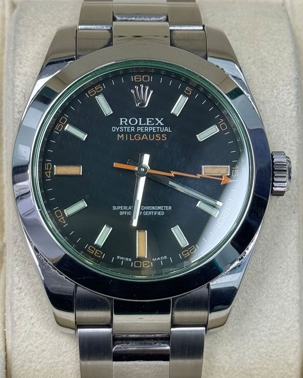 2010 Rolex Milgauss 40MM Black Dial Oyster Bracelet (116400GV)