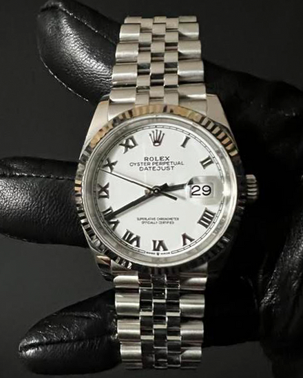 Rolex Datejust 36MM White Dial Jubilee Bracelet (126234)