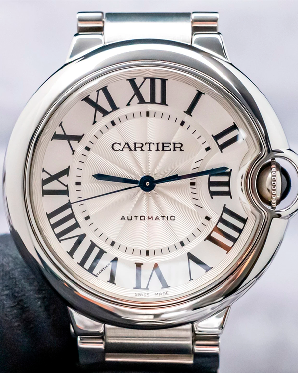 Cartier Ballon Bleu 36MM Silver Dial Steel Bracelet (W6920046)