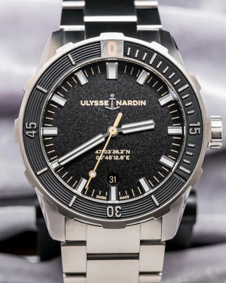 2021 Ulysse Nardin Diver 42MM Black Dial Steel Bracelet (8163-175/92)