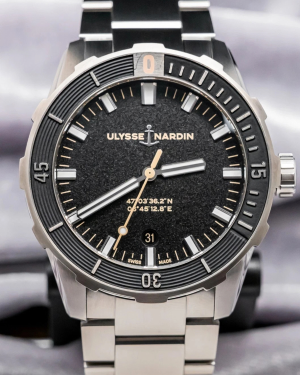2021 Ulysse Nardin Diver 42MM Black Dial Steel Bracelet (8163-175/92)