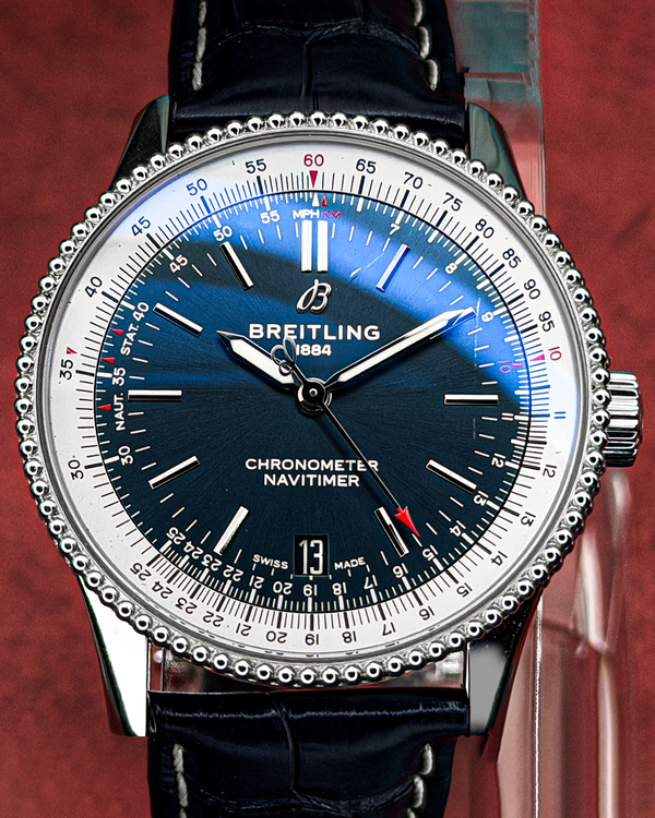 2019 Breitling Navitimer 38MM Blue Dial Leather Strap (A17325211C1P1)