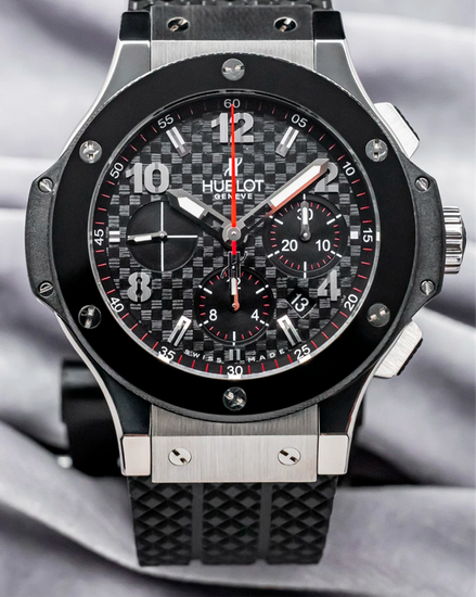 2015 Hublot Big Bang 44MM Black Dial Rubber Strap (301.SB.131.RX)
