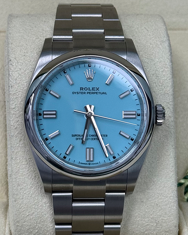 2025 Rolex Oyster Perpetual 36MM Turquoise Dial Oyster Bracelet (126000)