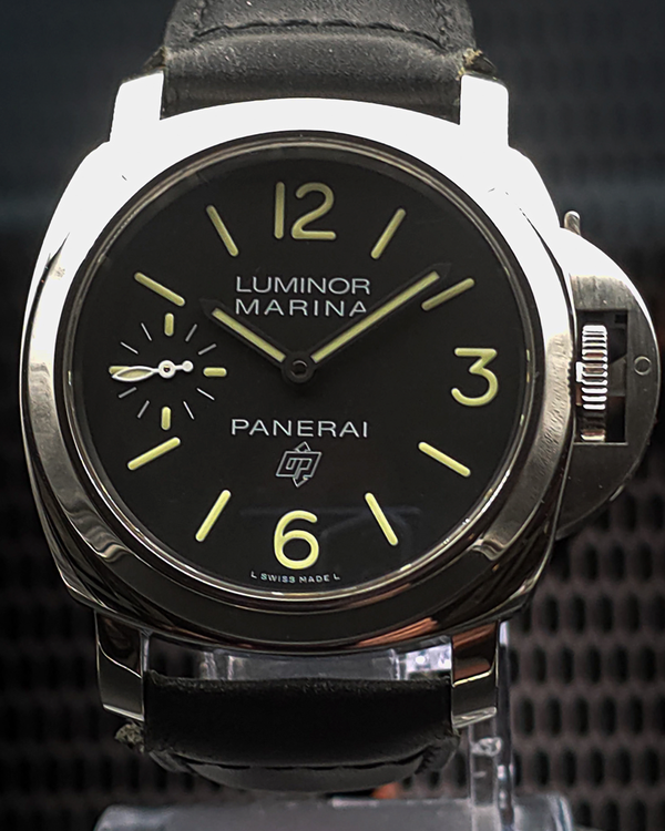 2019 Panerai Luminor Marina 44MM Black Dial Leather Strap (PAM00776)