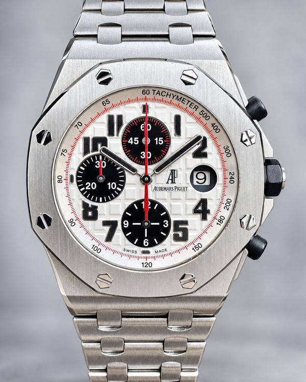 2010 Audemars Piguet Royal Oak Offshore Chronograph "Panda" 42MM White Dial Steel Bracelet (26170ST.OO.1000ST.01)